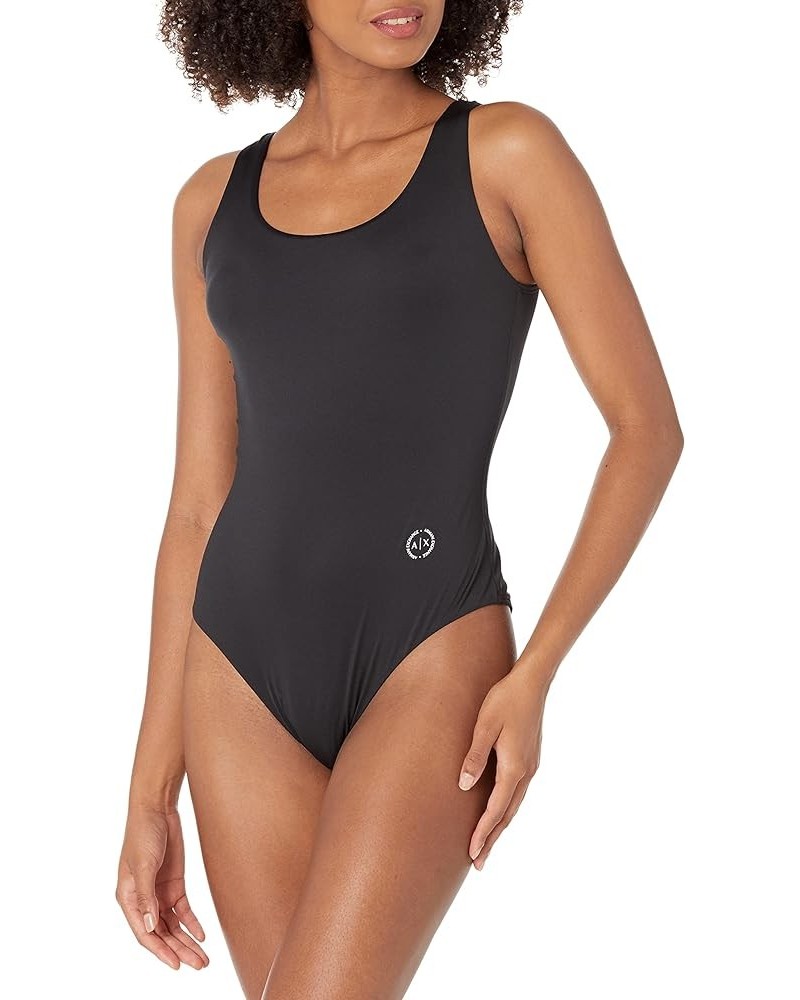 Women's Standard One Piece Swim Suit Black $30.99 Swimsuits