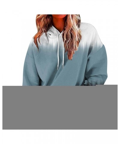 Womens Gradient Print Oversized Sweatshirt Hoodies Drawstring Pullover with Pocket Trendy Sweater Tops Fashion Spring Clothes...