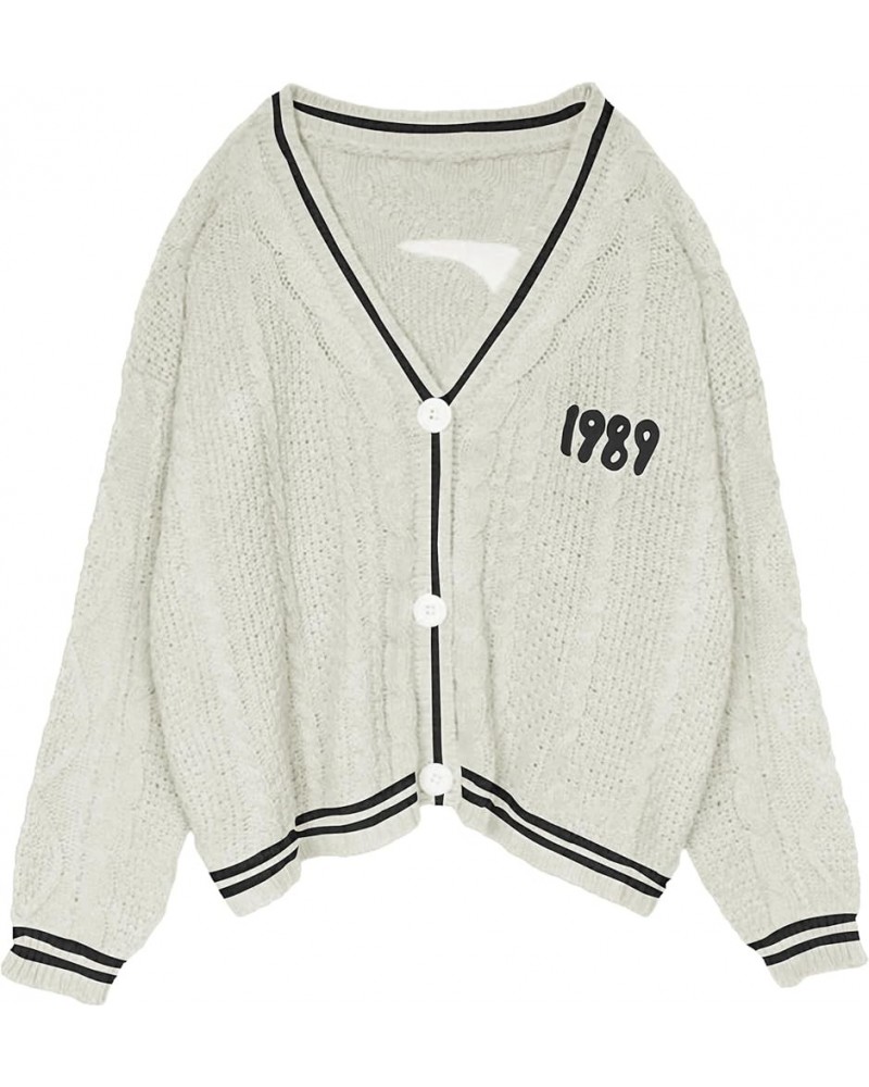 Cardigan Sweaters for Women Embroidered Cable Knit Open Front Cardigan 1989 Concert Outfit Sweatshirt Apricot $25.75 Sweaters