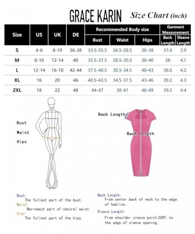 Women's Gorgeous Work Pencil Dress Cap Sleeve Sexy Bodycon Dress Wine Seersucker $25.52 Dresses