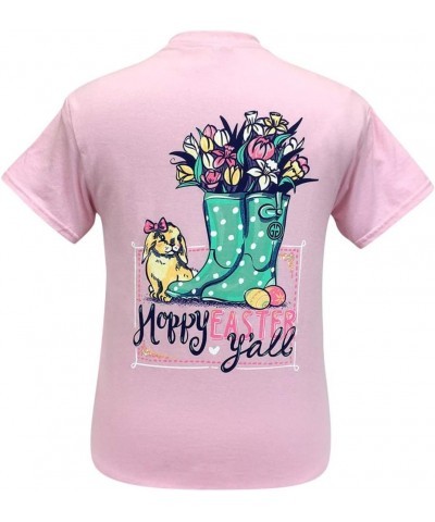 Hoppy Easter Light Pink Short Sleeve T-Shirt Light Pink $12.95 T-Shirts