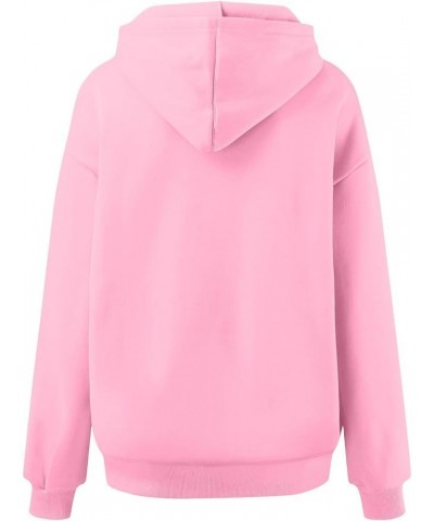 Womens Sweatshirts Oversized Hoodies Fleece Sweatshirts Long Sleeve Sweaters Pullover Fall Clothes with Pocket Pink $12.53 Ac...