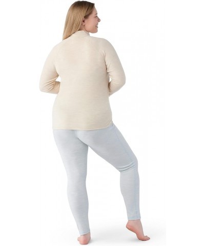 Women's Plus Size Classic Thermal Merino Wool Base Layer — Quarter Zip (Slim Fit) Almond Heather $44.75 Activewear