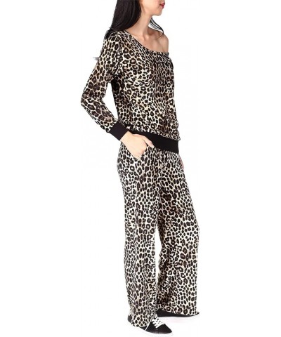 Cheetah Straight Leg Pants Dark Camel $26.08 Pants