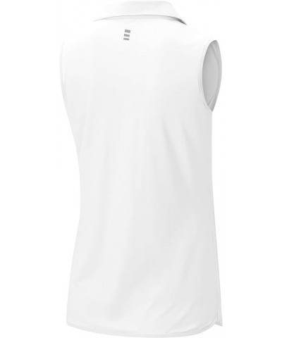 Women's Sleeveless Golf Shirts Zip Up Quick Dry Tennis Running Tank Tops Polo Shirts for Women Golf Apparel Clothes White $13...