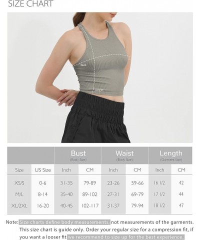 Women's Crop 3-Pack Washed Seamless Rib-Knit Camisole Crop Tank Tops White+charcoal (Tank) $13.59 Tanks