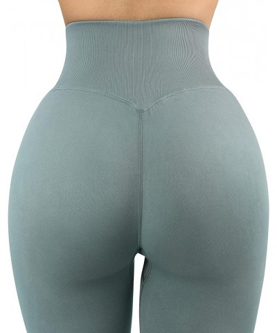 Scrunch Butt Leggings for Women Seamless High Waisted Slimming Workout Gym Yoga Pants No Scrunch Butt 00-light Green $7.33 Le...