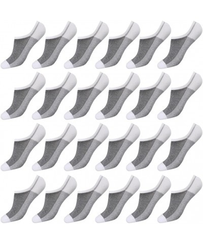 EnerWear-Coolmax Unisex 24P/10P Cotton Low Cut No Show Ankle Socks White 02 $8.82 Socks