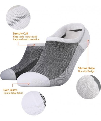 EnerWear-Coolmax Unisex 24P/10P Cotton Low Cut No Show Ankle Socks White 02 $8.82 Socks