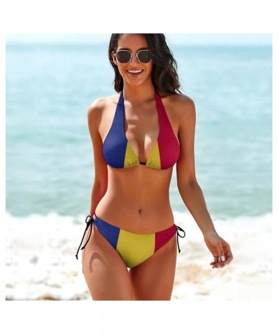 Women's Fashion Swimsuit Republika Srpska Flag 2 Piece Swimwear Set Swimsuits L X-Small Style-3 $16.42 Swimsuits