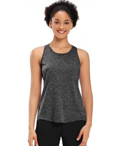 Womens Workout Tops Yoga Tank Tops-Sleeveless Exercise Athletic Gym Sport Shirts Racerback Tank Tops Darkgrey $10.19 Activewear