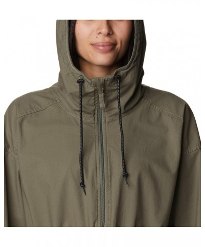 Women's Sage Lake Long Lined Jacket Stone Green $20.78 Jackets