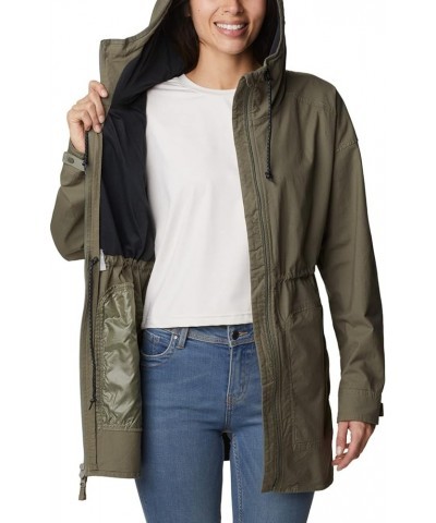 Women's Sage Lake Long Lined Jacket Stone Green $20.78 Jackets