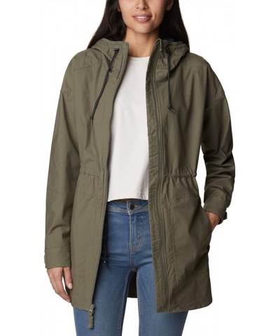 Women's Sage Lake Long Lined Jacket Stone Green $20.78 Jackets