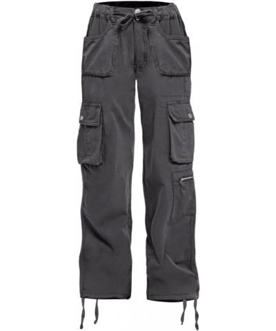 Cargo Pants Women Baggy Hiking Casual Cotton Military Tactical Army Combat Work Pants with 7 Pockets 7 Pockets-dark Gray $12....