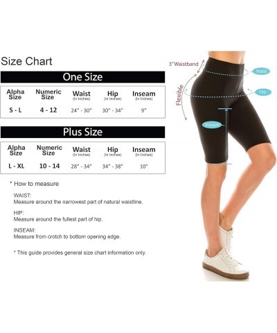 Women's Comfort Stretch Soft Solid 3" High Waist Band Active Workout Biker Yoga Running Shorts Olive $8.83 Activewear