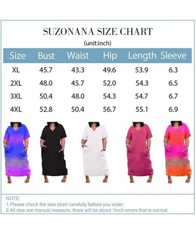 Women Casual T-Shirt Dress V Neck Short Sleeve with Front Two Pockets Solid Color Oversize Dress White $17.84 Dresses