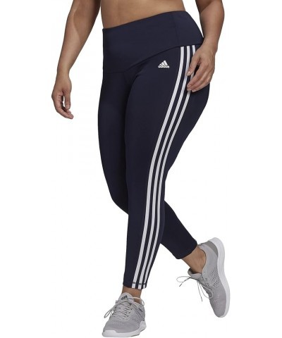 Women's High Rise 3-Stripes 7/8 Tights Legend Ink/White $11.11 Activewear