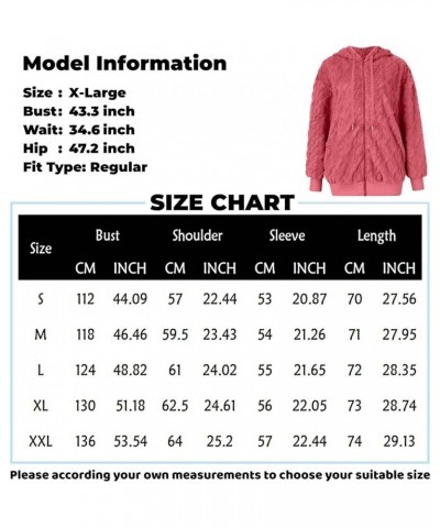 Women's Jacket Long Sleeve Solid Color Pocket Plush Cardigan Hooded Zipper Sweatshirt Jacket Coats Black $16.41 Jackets