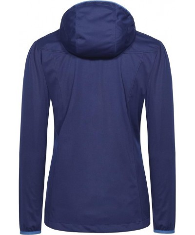 Women's Lightweight Hooded Softshell Jacket for Running Travel Hiking, Windproof, Water Repellent Dark Blue $25.48 Jackets