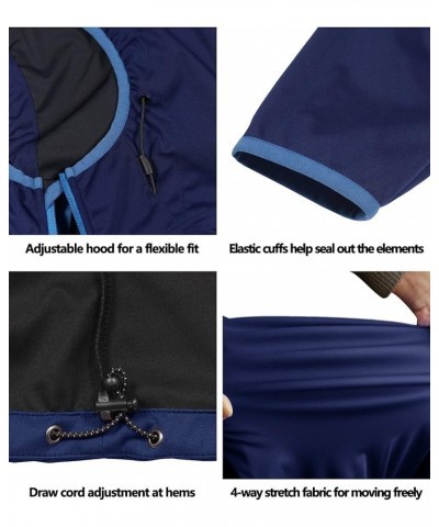 Women's Lightweight Hooded Softshell Jacket for Running Travel Hiking, Windproof, Water Repellent Dark Blue $25.48 Jackets