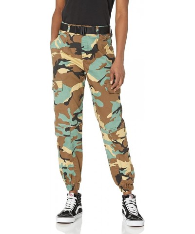 Cargo Pants for Women Juniors and Plus Sizes Camo Or Solids Baggy Pastel Camo $17.87 Jeans