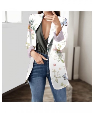 Womens Casual Blazer Jackets for Women Long Sleeve Office Button Open Front Blazer Oversized for Work Blazer Women W02beige $...