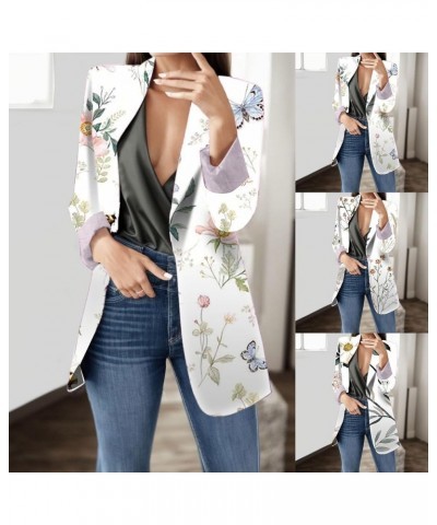 Womens Casual Blazer Jackets for Women Long Sleeve Office Button Open Front Blazer Oversized for Work Blazer Women W02beige $...