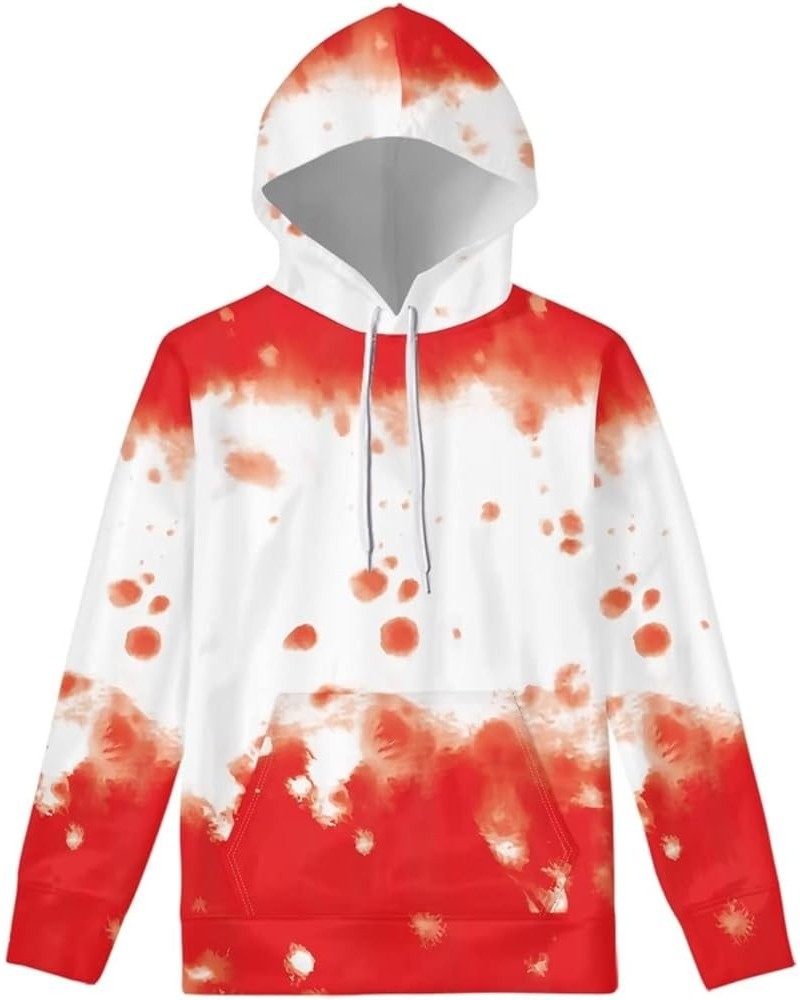 Casual Long Sleeve Hooded Sweatshirts for Women, Drawstring Pullover Hoodies Sweatshirts with Pockets Halloween Blood $17.97 ...