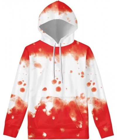 Casual Long Sleeve Hooded Sweatshirts for Women, Drawstring Pullover Hoodies Sweatshirts with Pockets Halloween Blood $17.97 ...