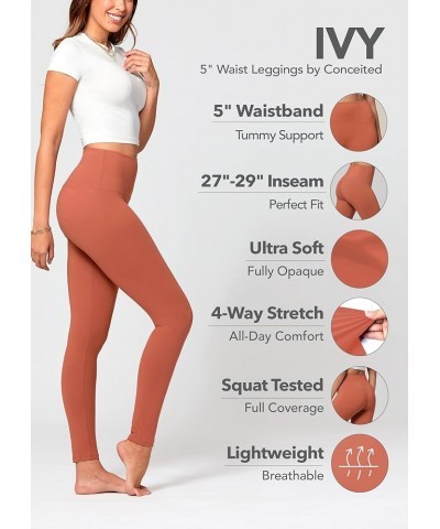 High Waist Leggings in Shorts, Capri and Full Length - Ultra Soft Premium Fabric - 5" High Waistband - Regular and Plus Size ...