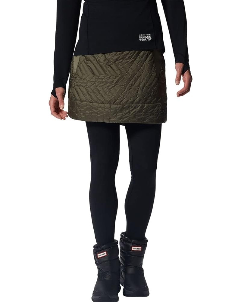 Women's Trekkin Insulated Mini Skirt Stone Green $32.46 Skirts