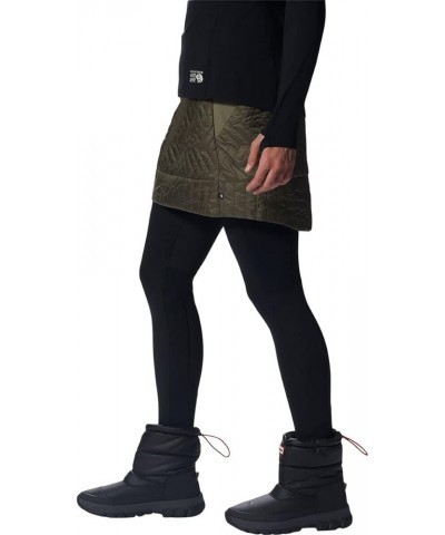 Women's Trekkin Insulated Mini Skirt Stone Green $32.46 Skirts