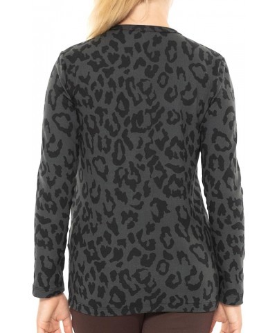 Girls, Women's and Plus Oh So Soft Long Sleeve Crew Neck Top Youth Black Cheetah $12.37 T-Shirts