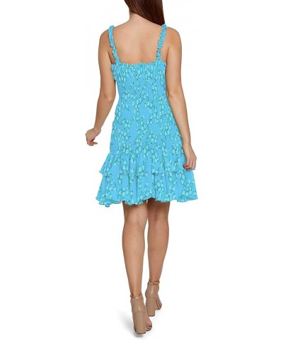 Women's Sleeveless Smocked Tiered Dress with Flounce Poppy $16.49 Dresses