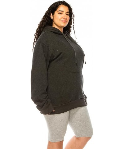 Women's Plus Size Hoodie Pullover – Oversized Medium Weight Fleece Warm Loose Fit Casual Long Sleeve Hooded Sweatshirts Charc...