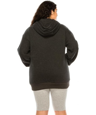 Women's Plus Size Hoodie Pullover – Oversized Medium Weight Fleece Warm Loose Fit Casual Long Sleeve Hooded Sweatshirts Charc...