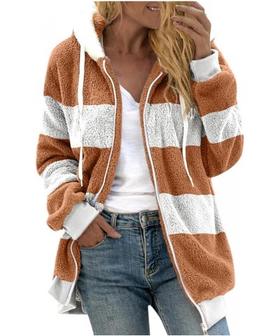 Womens Long Coat Sherpa Jacket for Women Winter Long Sleeve Full Zip Hoodies Oversized Fuzzy Fleece Teddy Coats 03-brown $18....