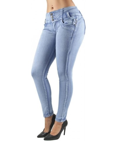 Colombian Design, Butt Lift, Levanta Cola, Sexy Skinny Jeans Light Blue $19.37 Jeans