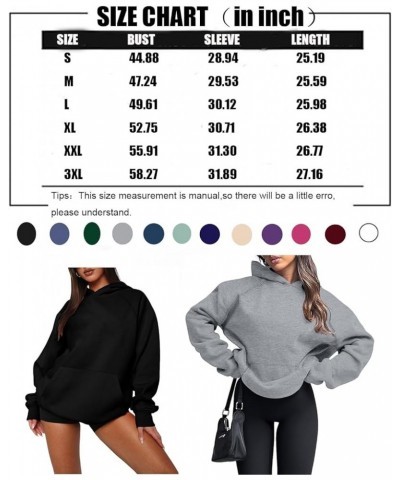 Women Long Sleeve Sweatshirt Kangaroo Pocket Solid Basic Top A-white $12.18 Hoodies & Sweatshirts