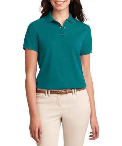 Polo Shirt for Women Short-Sleeves Polo Shirt Polo Tee Women’s Polo Shirt Lightweight Golf Polo Shirt Teal Green $11.68 Shirts