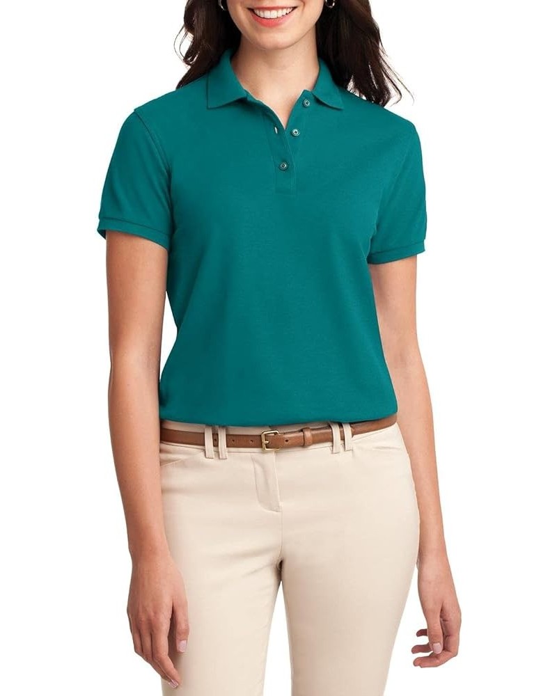 Polo Shirt for Women Short-Sleeves Polo Shirt Polo Tee Women’s Polo Shirt Lightweight Golf Polo Shirt Teal Green $11.68 Shirts