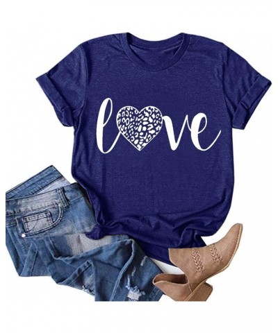 t Shirts for Women Plus Size Women Blouse Tops O Neck Party Stylish T-Shirt Blue $6.35 T-Shirts