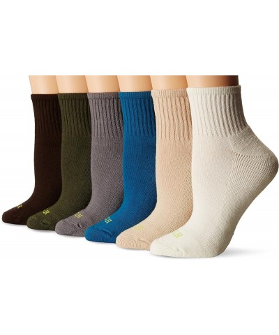 Women's Mini Crew Sock 6 Pair Pack Fall Multi $11.96 Socks