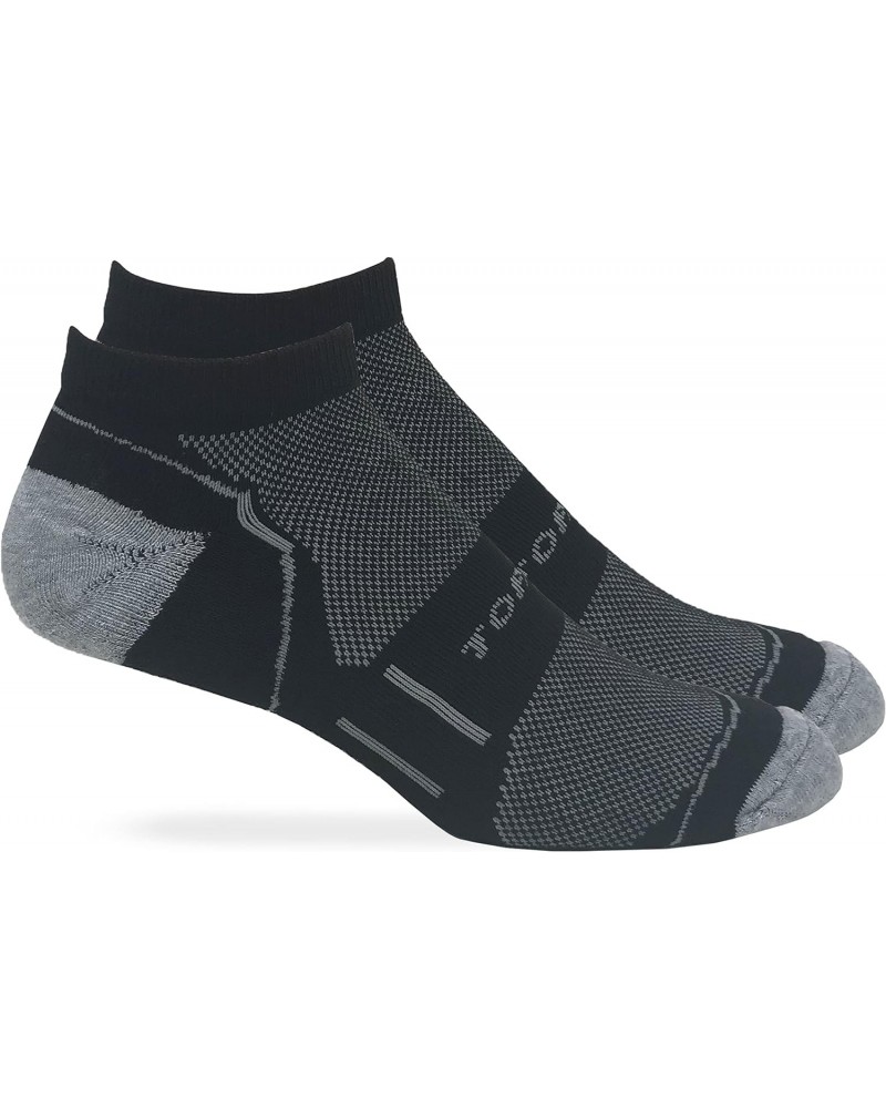 Half Cushion Low Cut Socks 2 Pair, Black, Women's 9-12 / Men's 9-13 Shoe $8.25 Socks