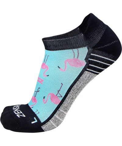 Limited Edition No-Show Running Socks - Anti-Blister Comfortable Moisture Wicking Sport Socks for Men and Women Pink Flamingo...