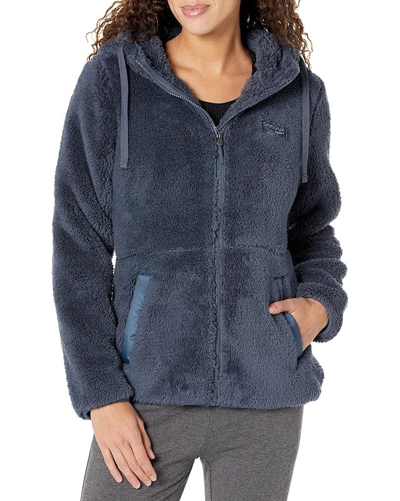 Women's Double Monkey Fleece Climb Jacket Dusty Blue $23.43 Jackets