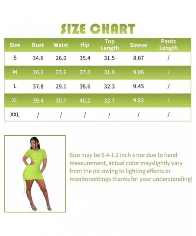 Women’s Stacked Mini Dress Sexy Waist Hollow Out Drawstring Dress Long Sleeve Bodycon Cut Out Short Dress B-lime Green $20.27...