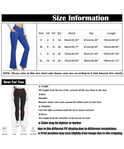 Womens Yoga Pants with Pockets High Waisted Pants Wide Leg Flare Yoga Pants Boot Cut Yoga Leggings Pants Work Pants Z-red $9....