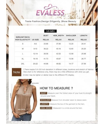 Sleeveless Shirts for Womens Fashion 2024 Basic Tank Tops Pleated Drape Dressy Tops Summer Clothes Teacher Outfits Khaki $10....